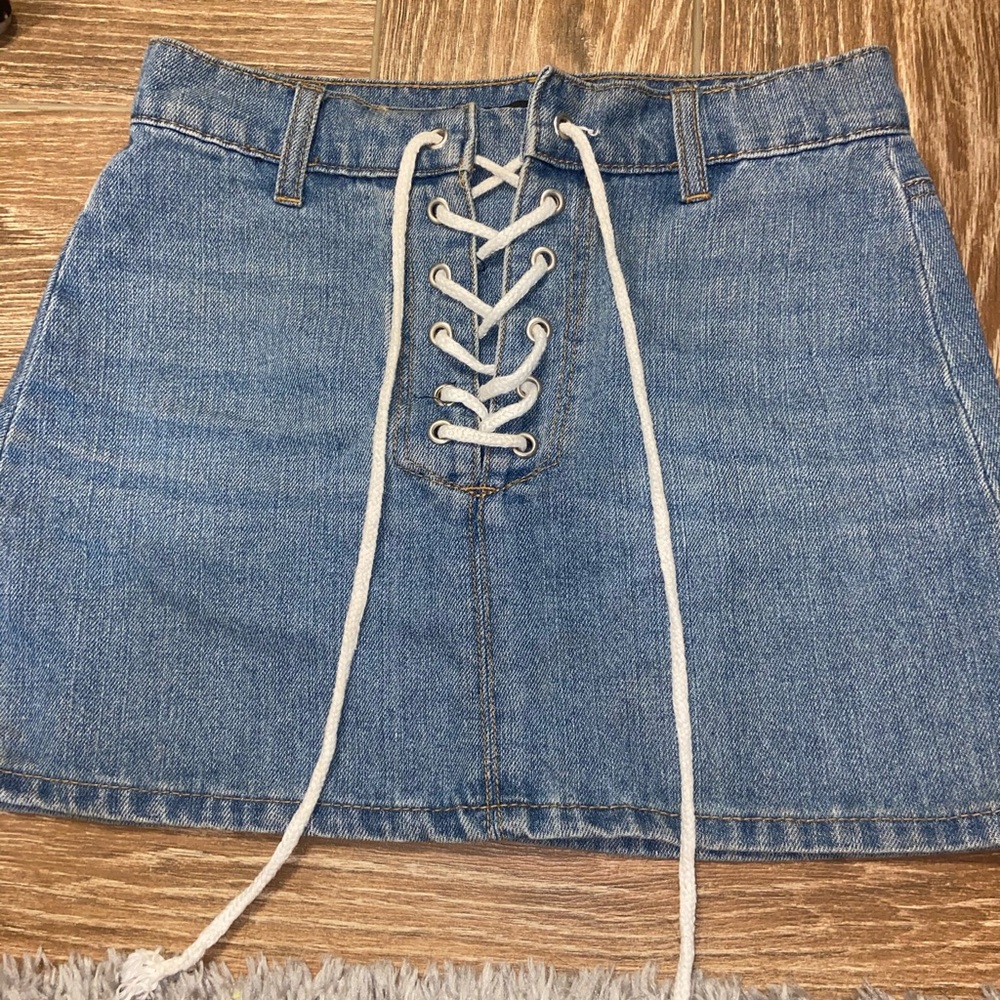 Blue Denim Forever 21 Skirt
